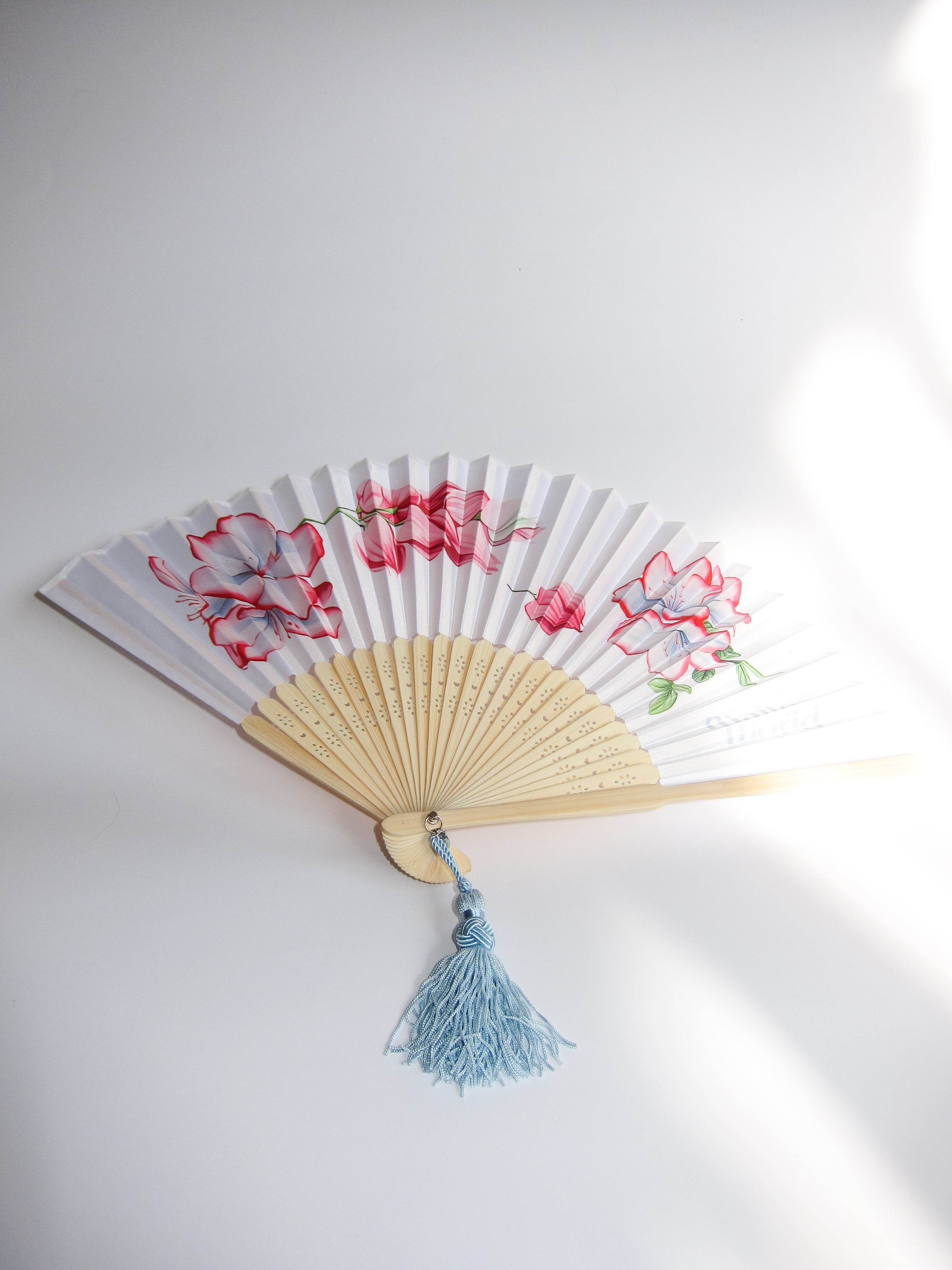 folding floral fan