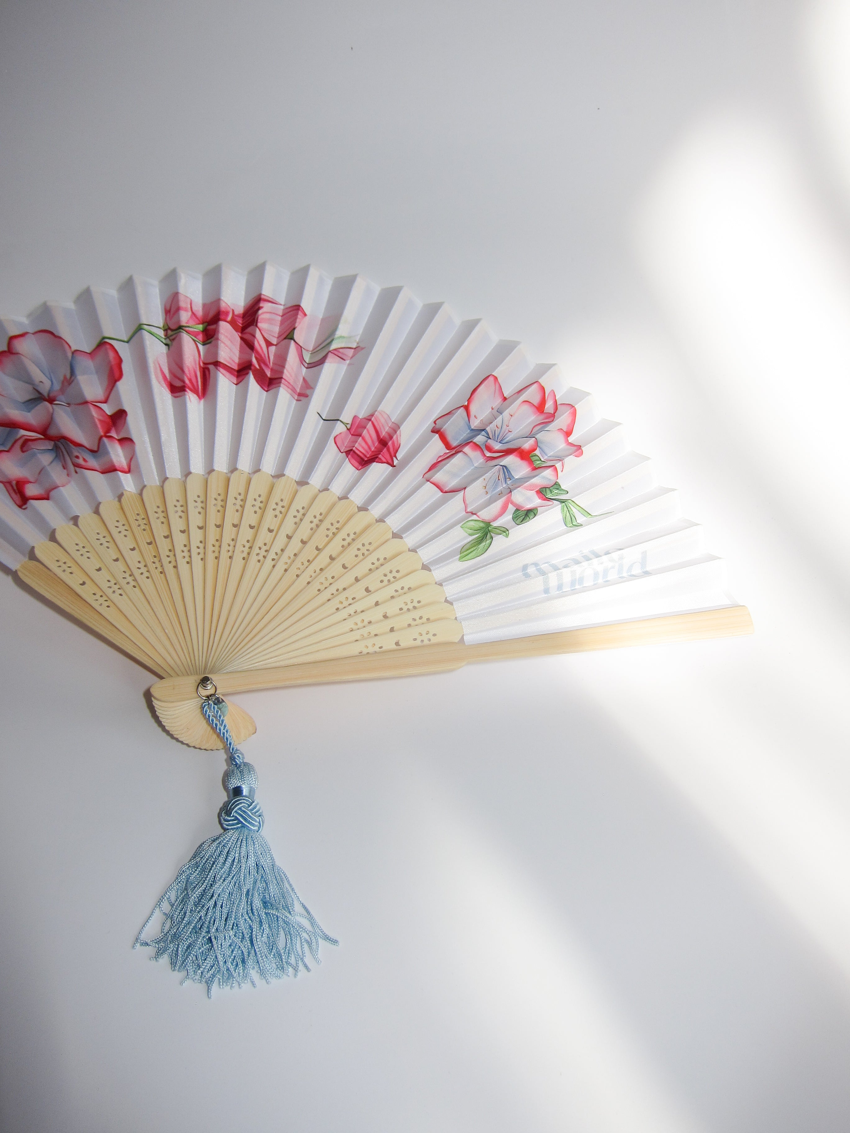 folding floral fan