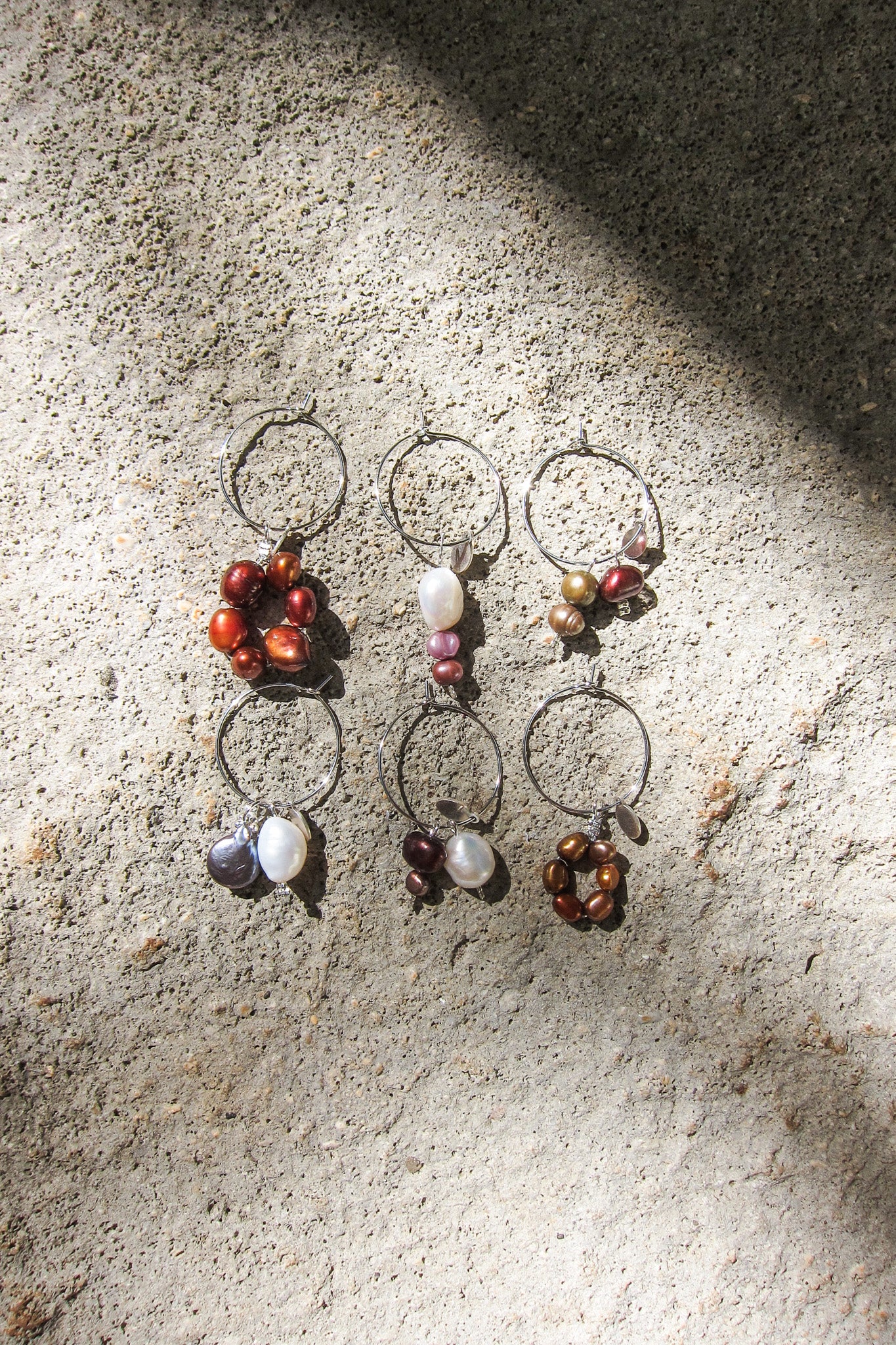 natural pearl wine charms